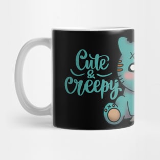 Cute & Creepy Zombie Cat! Mug